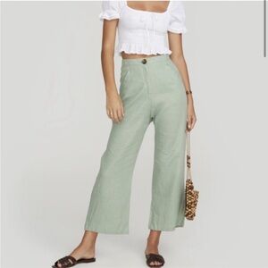 Faithfull the Brand Bernie Linen Pants Sz 2